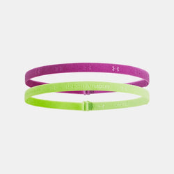 Under Armour Adjustable Mini Headbands -Pack Optic Purple Morph Green OSFM