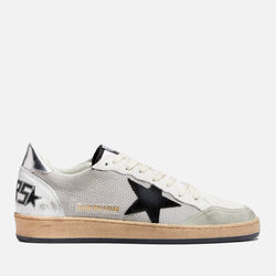 Golden Goose Ball Star Leather and Canvas Trainers