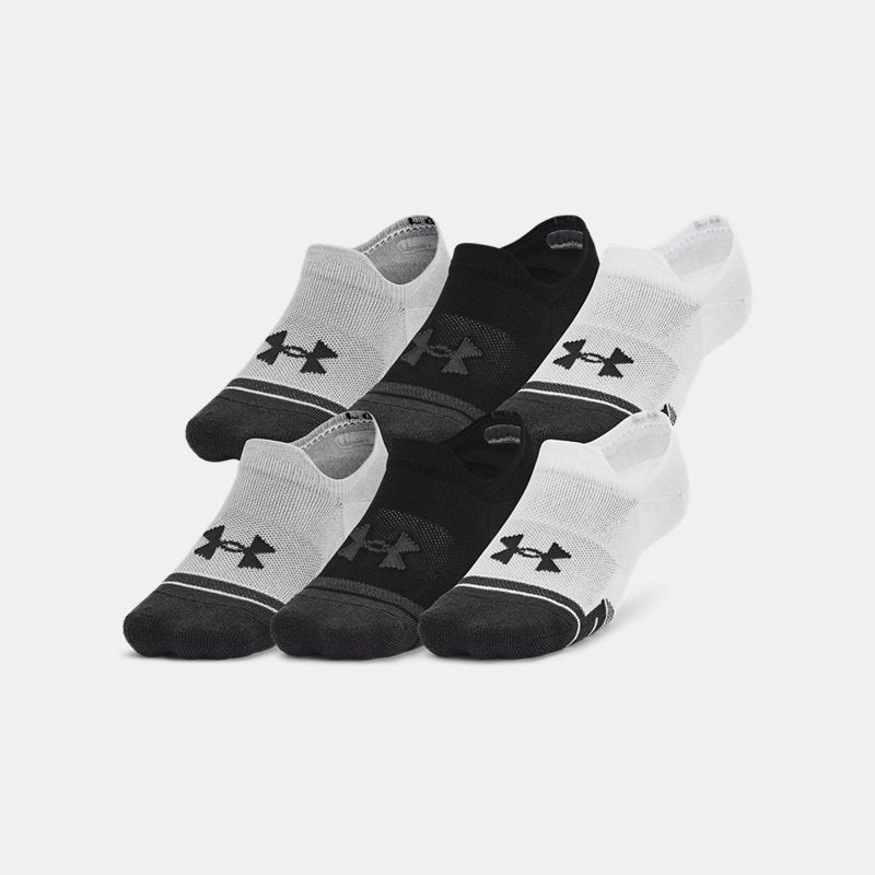 Under Armour Performance Tech -Pack Ultra Low Tab Socks Mod Gray White Jet Gray