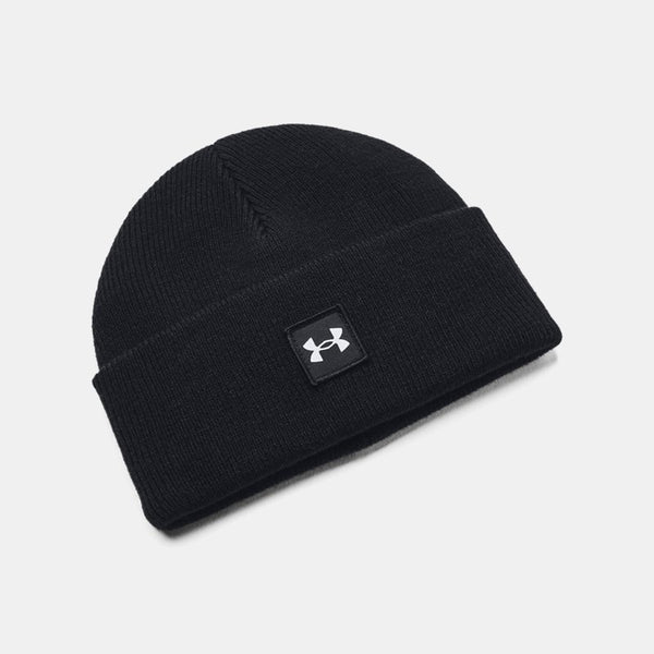 Under Armour Halftime Shallow Cuff Beanie Black White OSFM