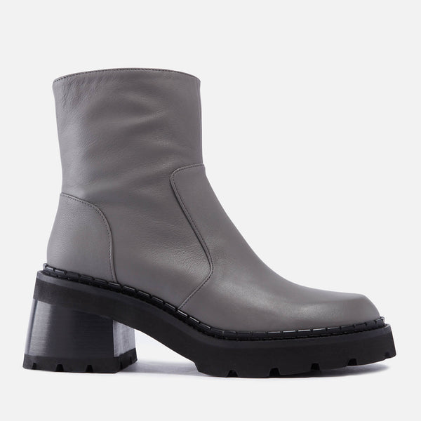 BY FAR Norris Leather Heeled Ankle Boots 