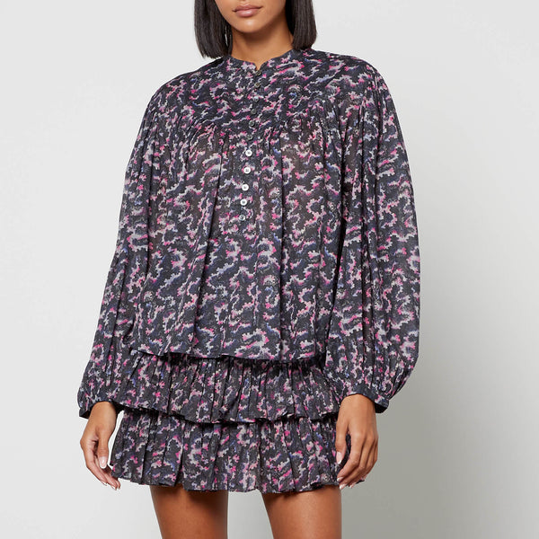 Marant Etoile Salika Printed Cotton-Gauze Blouse 