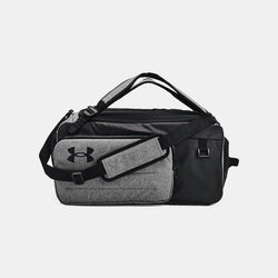 Under Armour Contain Duo Medium Backpack Duffle Castlerock Medium Heather Black White OSFM