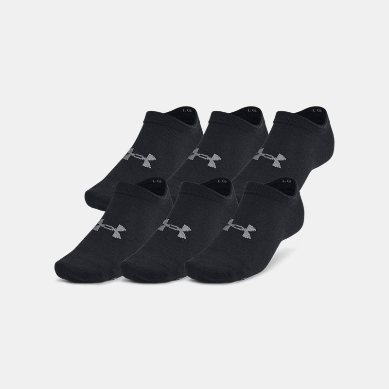 Under Armour Essential -Pack No-Show Socks Black Castlerock