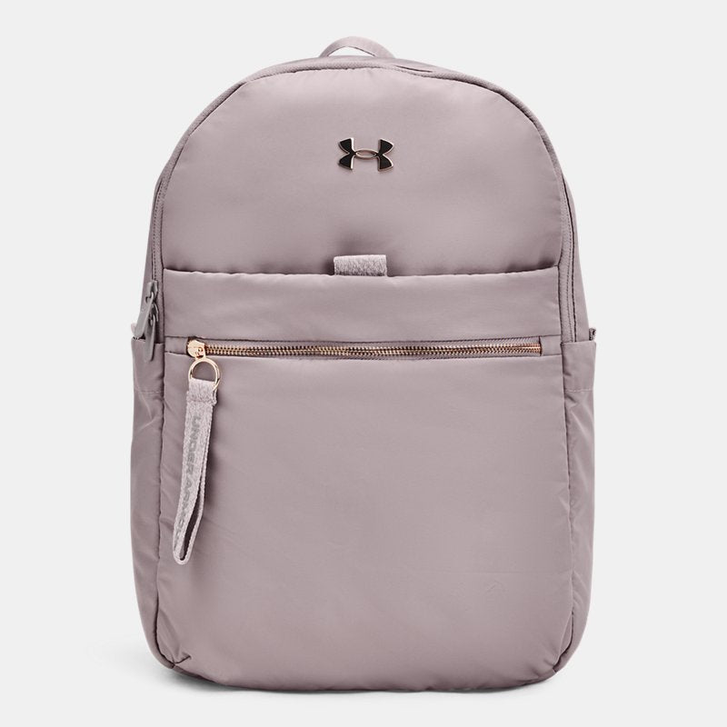 Under Armour Studio Campus Backpack Tetra Gray Tetra Gray Metallic Rose Gold OSFM