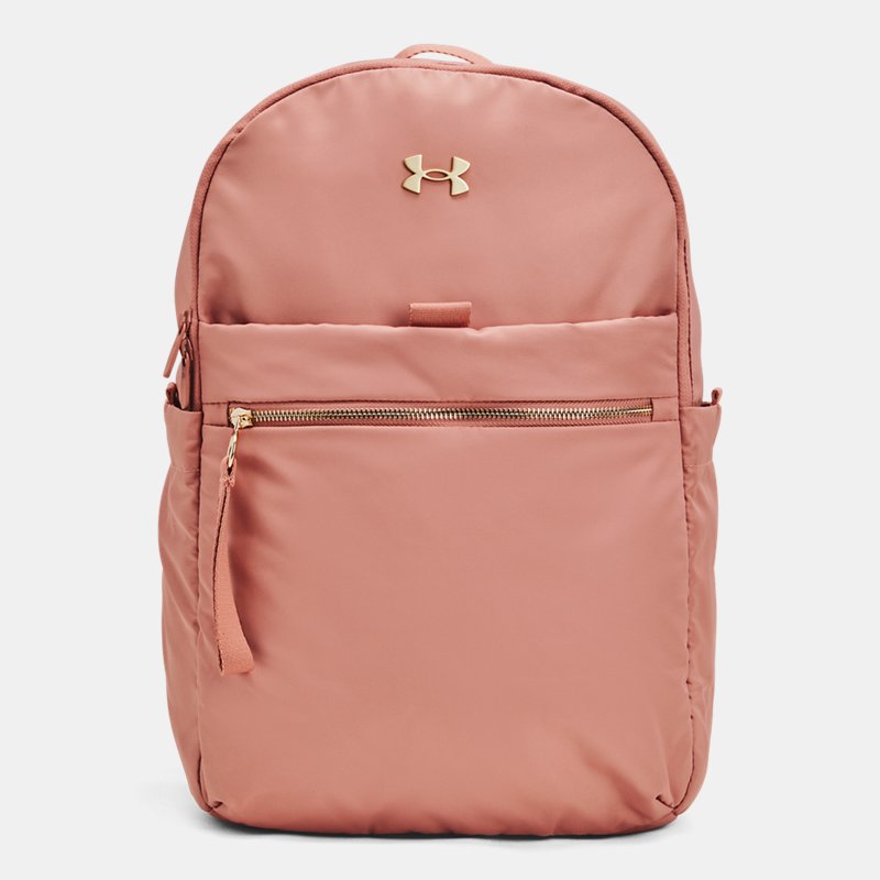 Under Armour Studio Campus Backpack Canyon Pink Metallic Gold OSFM