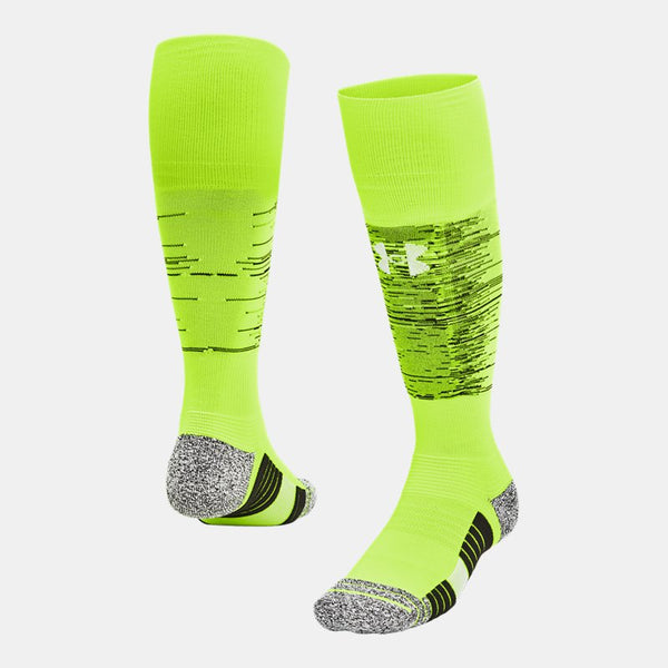 Under Armour Magnetico Pocket Over-The-Calf Socks High Vis Yellow Black White