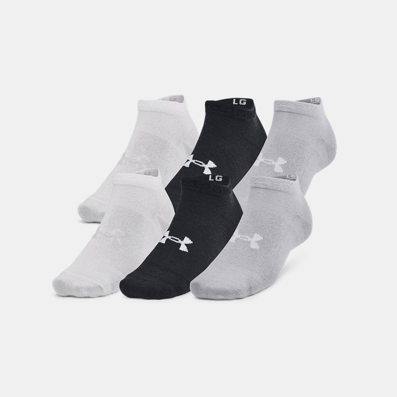 Under Armour Essential -Pack Low Cut Socks Black Halo Gray