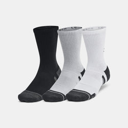 Under Armour Performance Tech -Pack Crew Socks Mod Gray Mod Gray Jet Gray