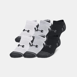 Under Armour Performance Tech -Pack No Show Socks Mod Gray Mod Gray Jet Gray