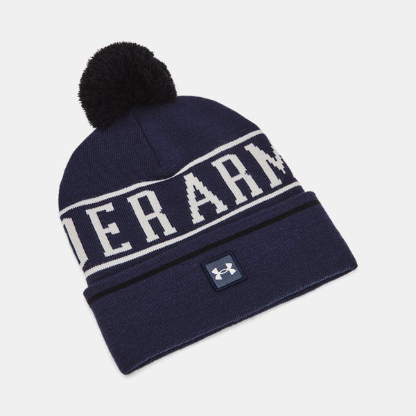 Under Armour Halftime Pom Beanie Midnight Navy Summit White White