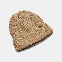 Under Armour Halftime Cable Knit Beanie Camel Coyote Camel OSFM