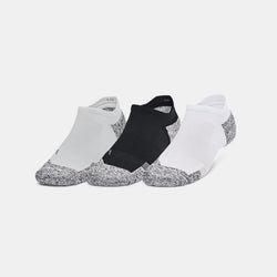 Under Armour ArmourDry® Pro -Pack No Show Socks Black White Castlerock