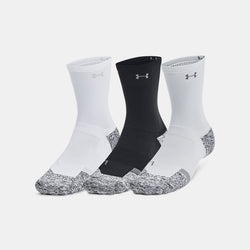 Under Armour ArmourDry® Pro -Pack Mid-Crew Socks Black White Castlerock