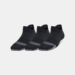 Under Armour Breathe -Pack No Show Tab Socks Black Jet Gray OSFM