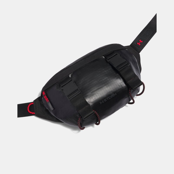 Under Armour Summit Trail Waist Bag Black Black Red