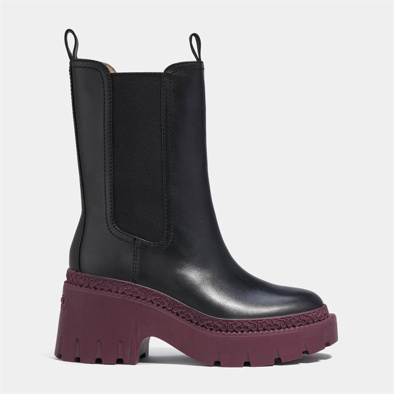 Coach Alexa Leather Heeled Chelsea Boots 