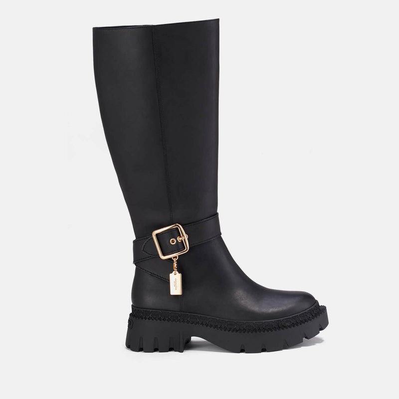 Coach James Leather Knee-High Boots 