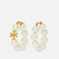 Tory Burch Kira 18K GoldPlated Faux Pearl Earrings