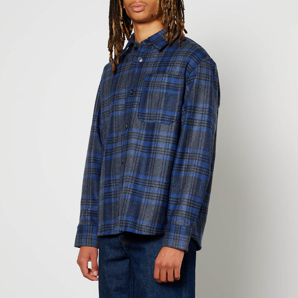 A.P.C. Surchemise Basile Checked Print Twill Shirt 