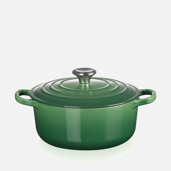 Le Creuset Signature Cast Iron Round Casserole - 20cm - Bamboo Green