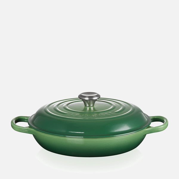 Le Creuset Signature Cast Iron Shallow Casserole - 30cm - Bamboo Green