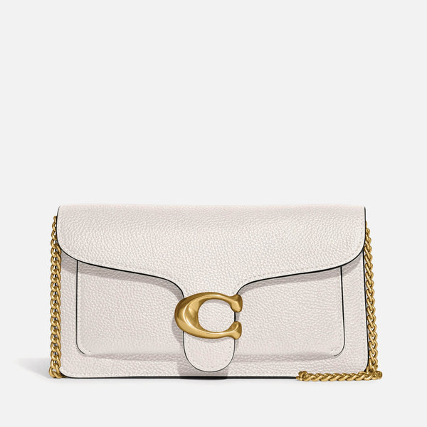 Coach Tabby Chain Leather Clutch Bag