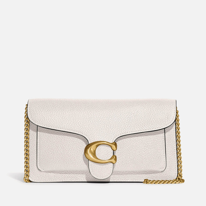 Coach Tabby Chain Leather Clutch Bag