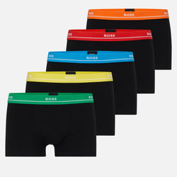 BOSS Bodywear 5 Pack Essential CottonBlend Trunks