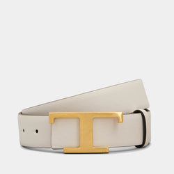 Tod's Reversible T Logo Leather Belt 5cm