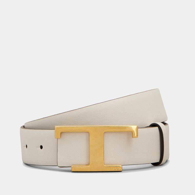 Tod's Reversible T Logo Leather Belt 5cm