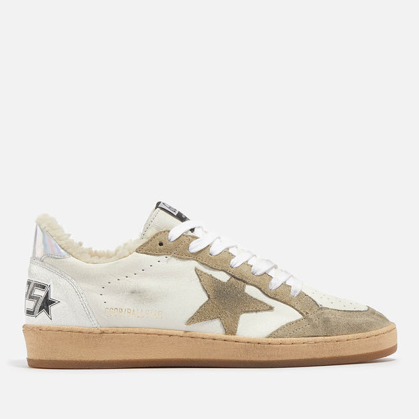 Golden Goose Women's Ball Star Shearling-Lined Leather Trainers 