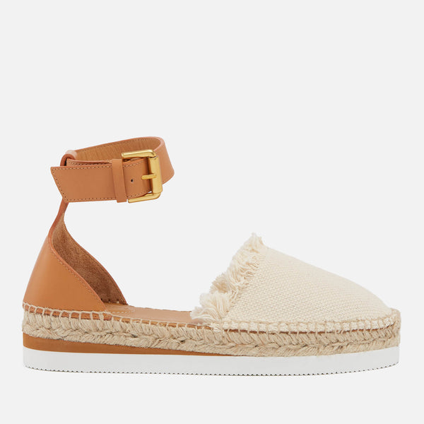 See by Chloé Women's Glyn Leather and Canvas Sandals 