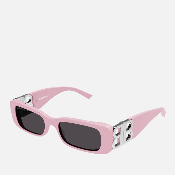 Balenciaga Dynasty Acetate RectangleFrame Sunglasses