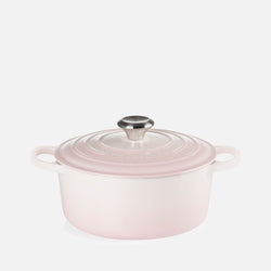 Le Creuset Signature Cast Iron Round Casserole Dish - 24cm - Shell Pink