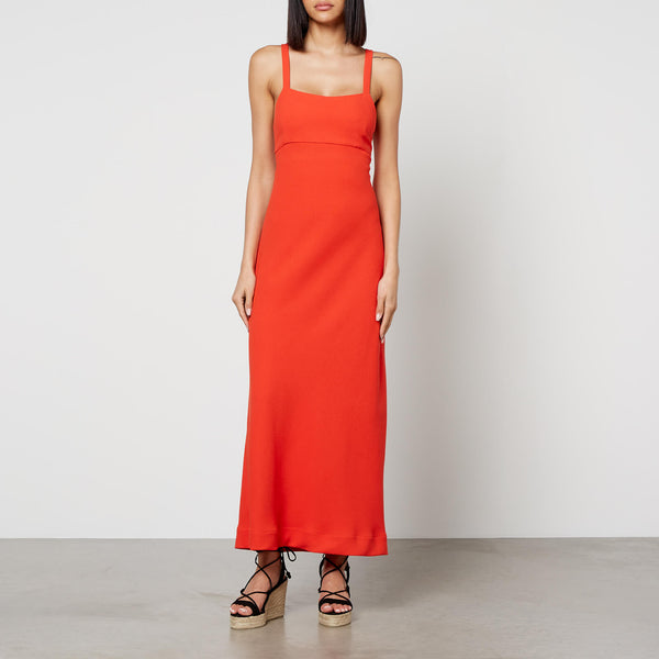 Rixo Brennan WoolCloqué Midi Dress