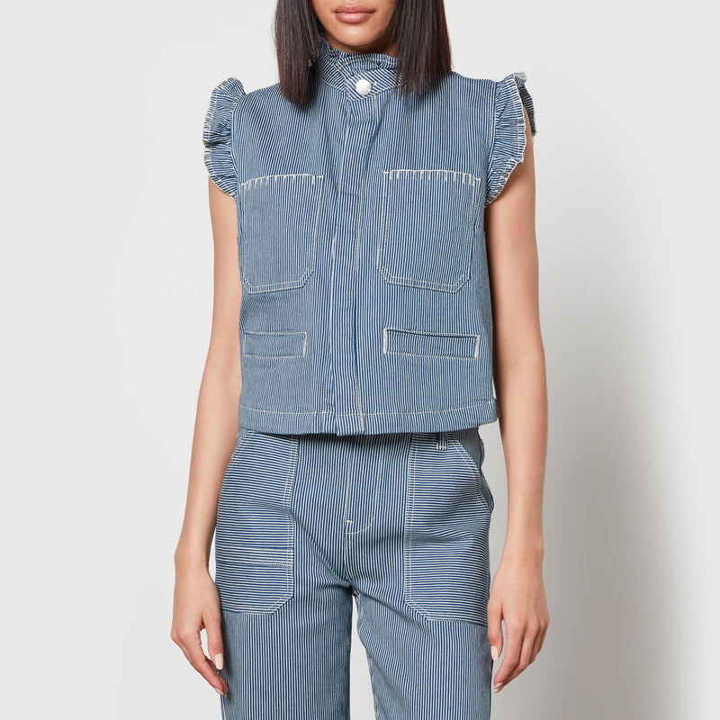 Seventy + Mochi Pablo CottonBlend Denim Waistcoat