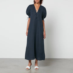 Sleeper Garden Linen Midi Dress