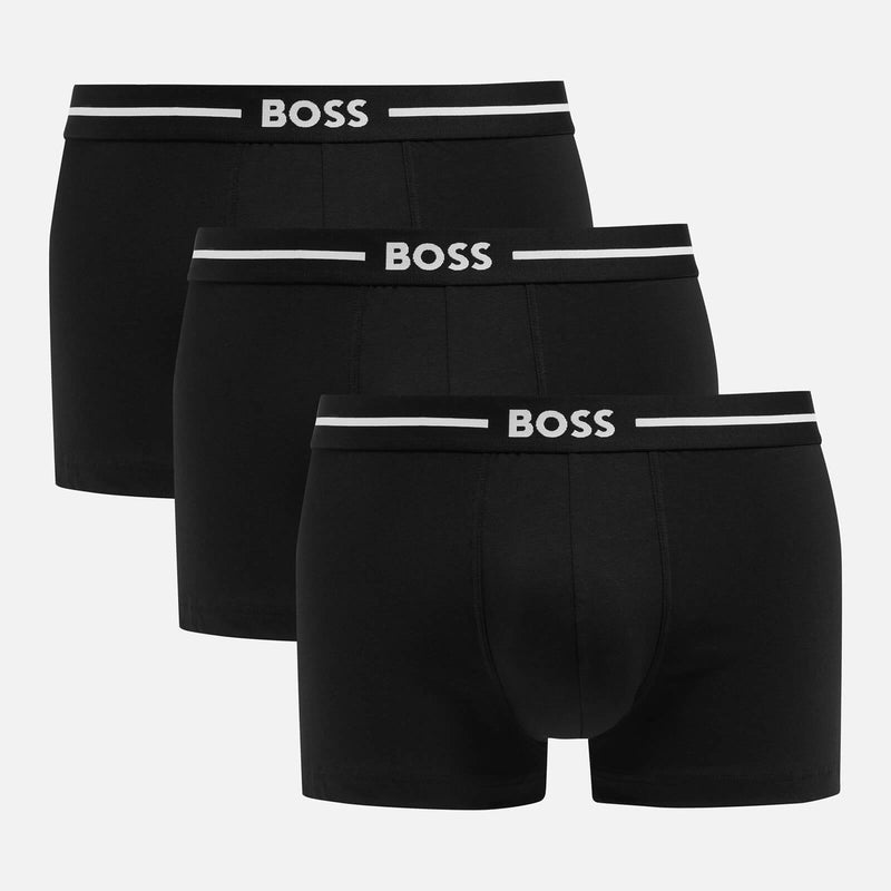 BOSS Bodywear ThreePack Bold StretchCotton Boxer Trunks