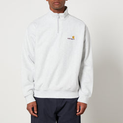 Carhartt WIP Half Zip American Script Cotton-Blend Jersey Sweatshirt