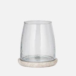 Nkuku Sikkim Marble Tealight Holder - Clear