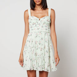 SelfPortrait FloralPrinted Chiffon Mini Dress