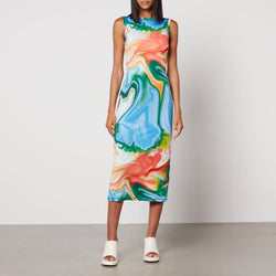 Stine Goya Danya Printed Stretch-Jersey Midi Dress