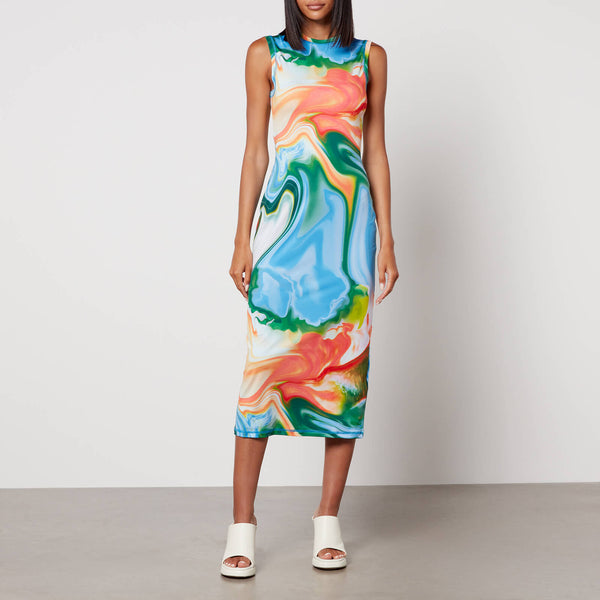 Stine Goya Danya Printed StretchJersey Midi Dress