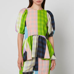 Stine Goya Liw Checked Jacquard Blouse