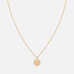 Astrid & Miyu Capricorn Zodiac 18-Karat Gold-Plated Recycled Sterling Silver Necklace