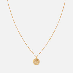 Astrid & Miyu Pisces Zodiac 18-Karat Gold-Plated Sterling Silver Necklace