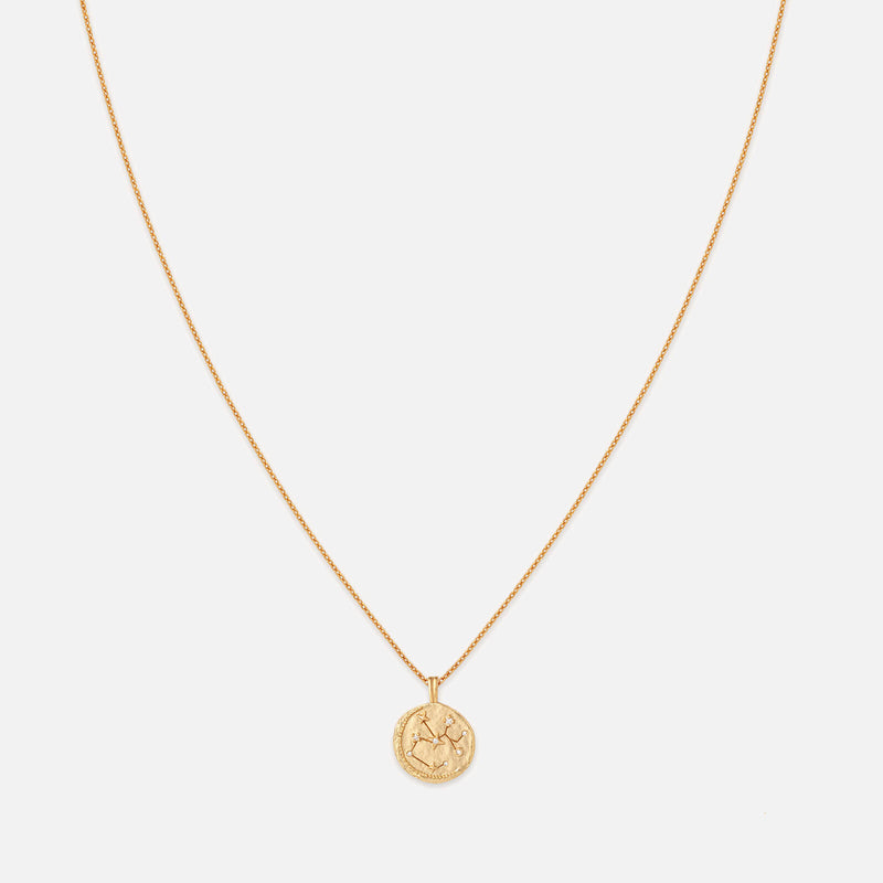 Astrid & Miyu Sagittarius Zodiac 18-Karat Gold-Plated Necklace