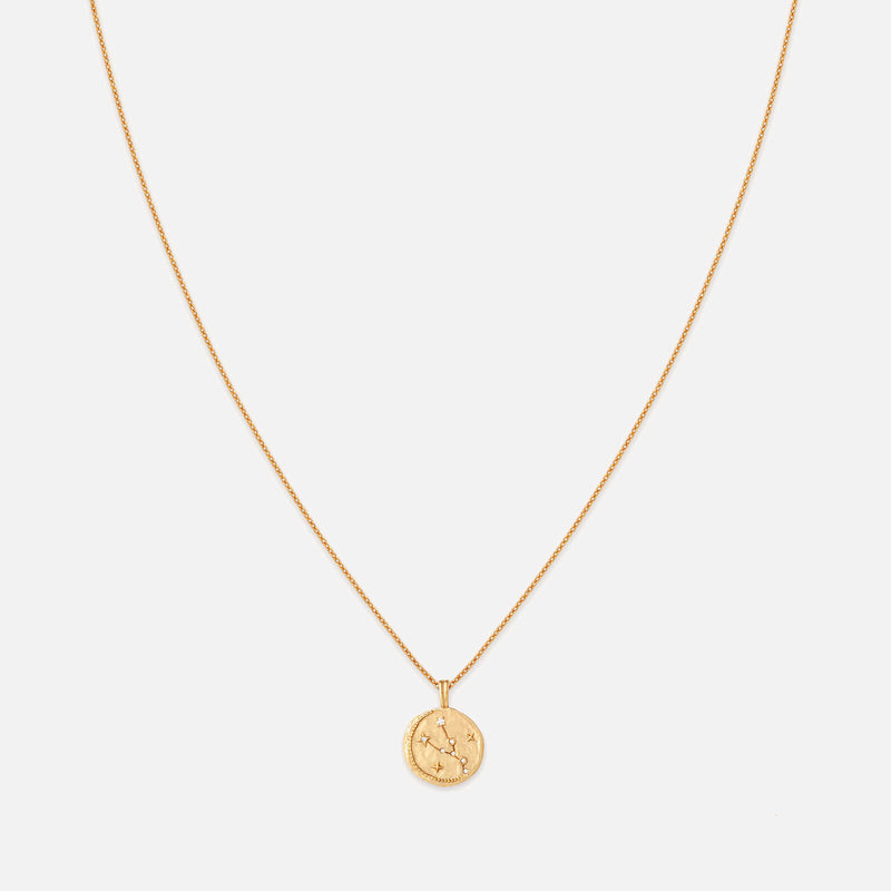 Astrid & Miyu Taurus Zodiac 18-Karat Gold-Plated Sterling Silver Necklace