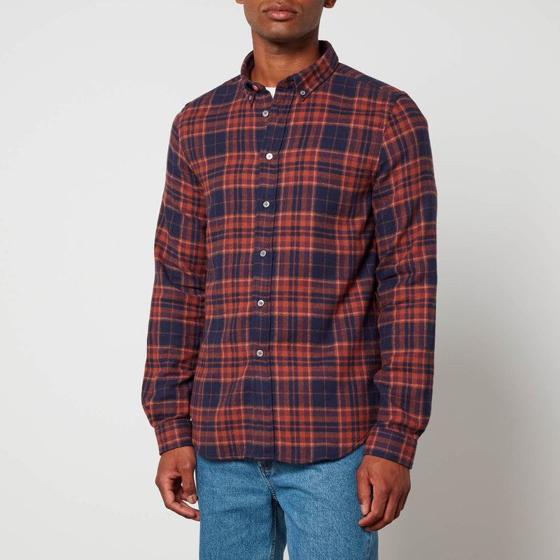 PS Paul Smith Plaid Cotton-Flannel Shirt